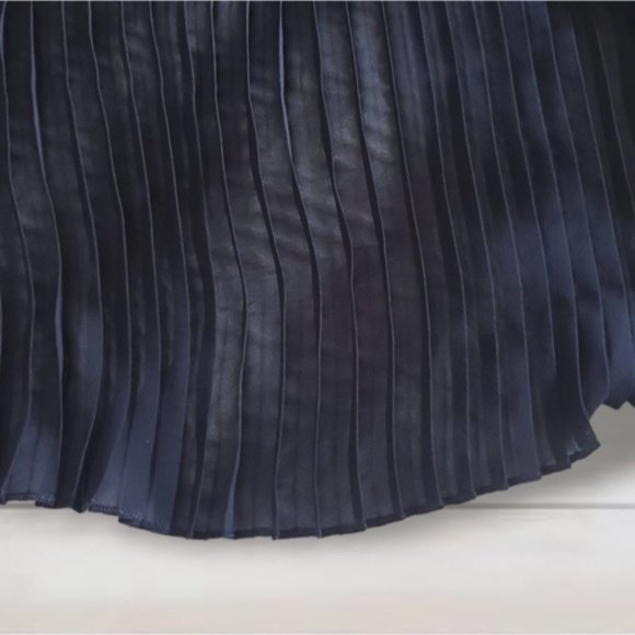 89th & Maddison Pleated Open Navy Blue Cardigan- Size M- NWOT - Picture 13 of 14